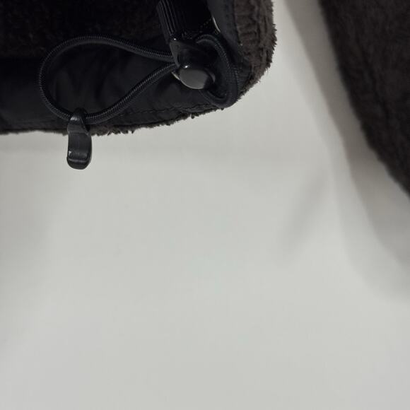 TNF The North Face Osito Brown Womens M Mock Neck Fuzzy Teddy Fleece Jacket - Picture 5 of 8